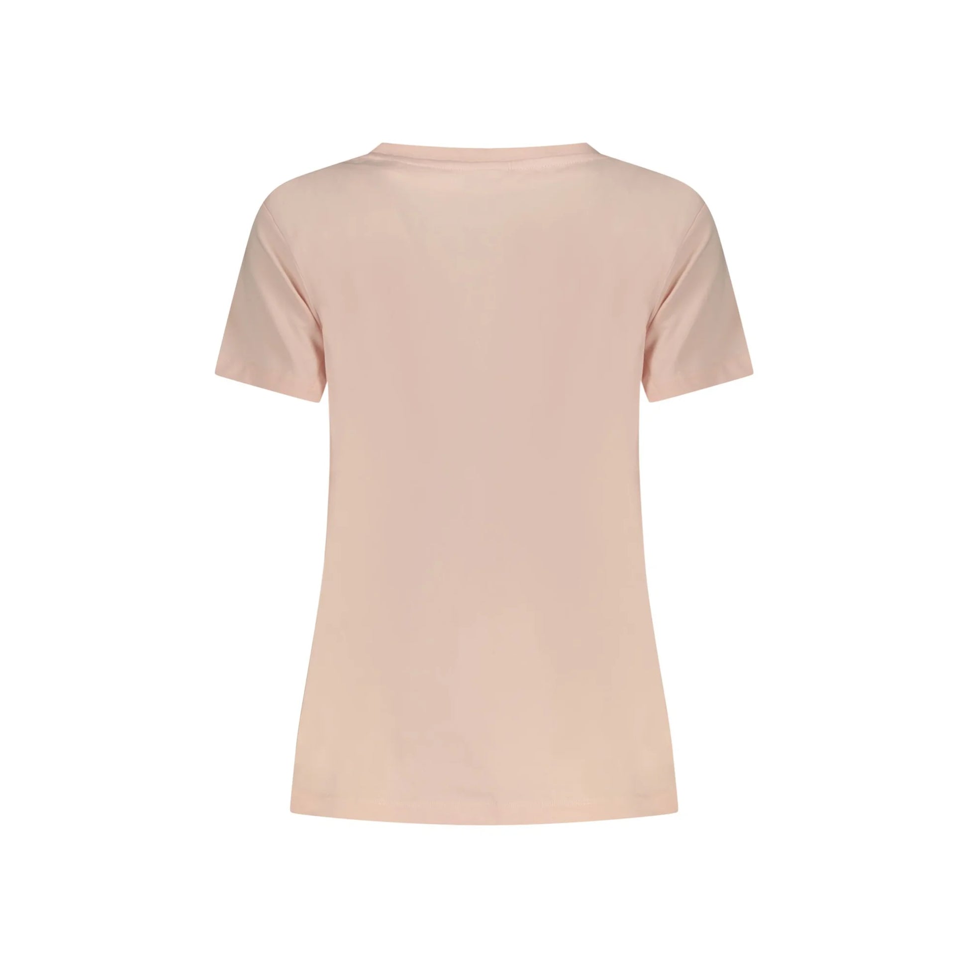 GUESS JEANS T-SHIRT MANICHE CORTE DONNA ROSA