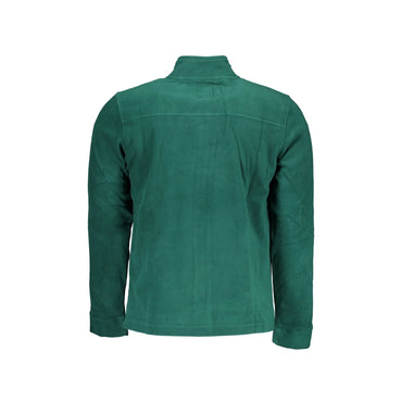 Gian Marco Venturi Felpa Uomo Verde Zip Logo Felpe - vista 2