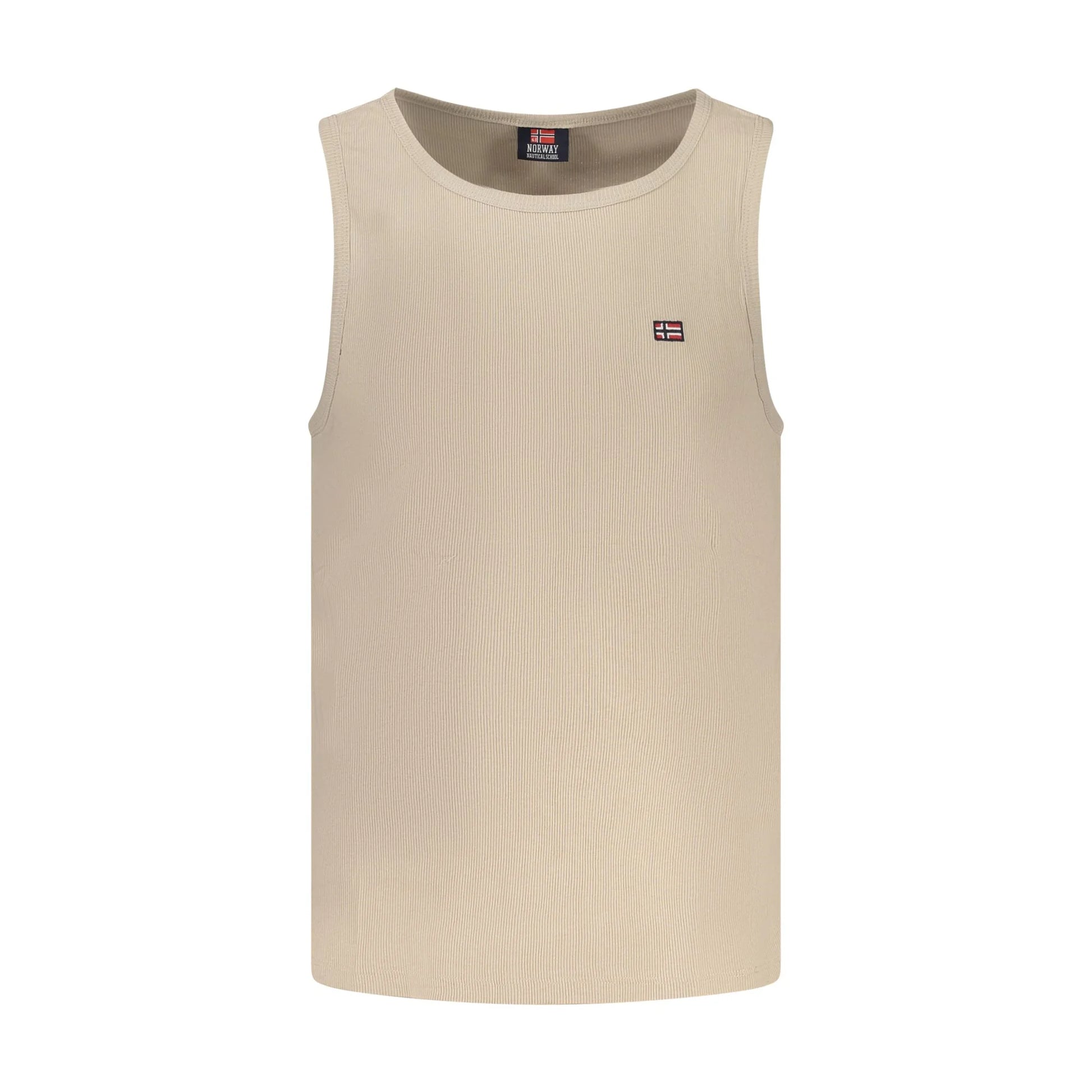 Norway 1963 Canotta Uomo Beige Ricamo Logo Camicie - foto prodotto