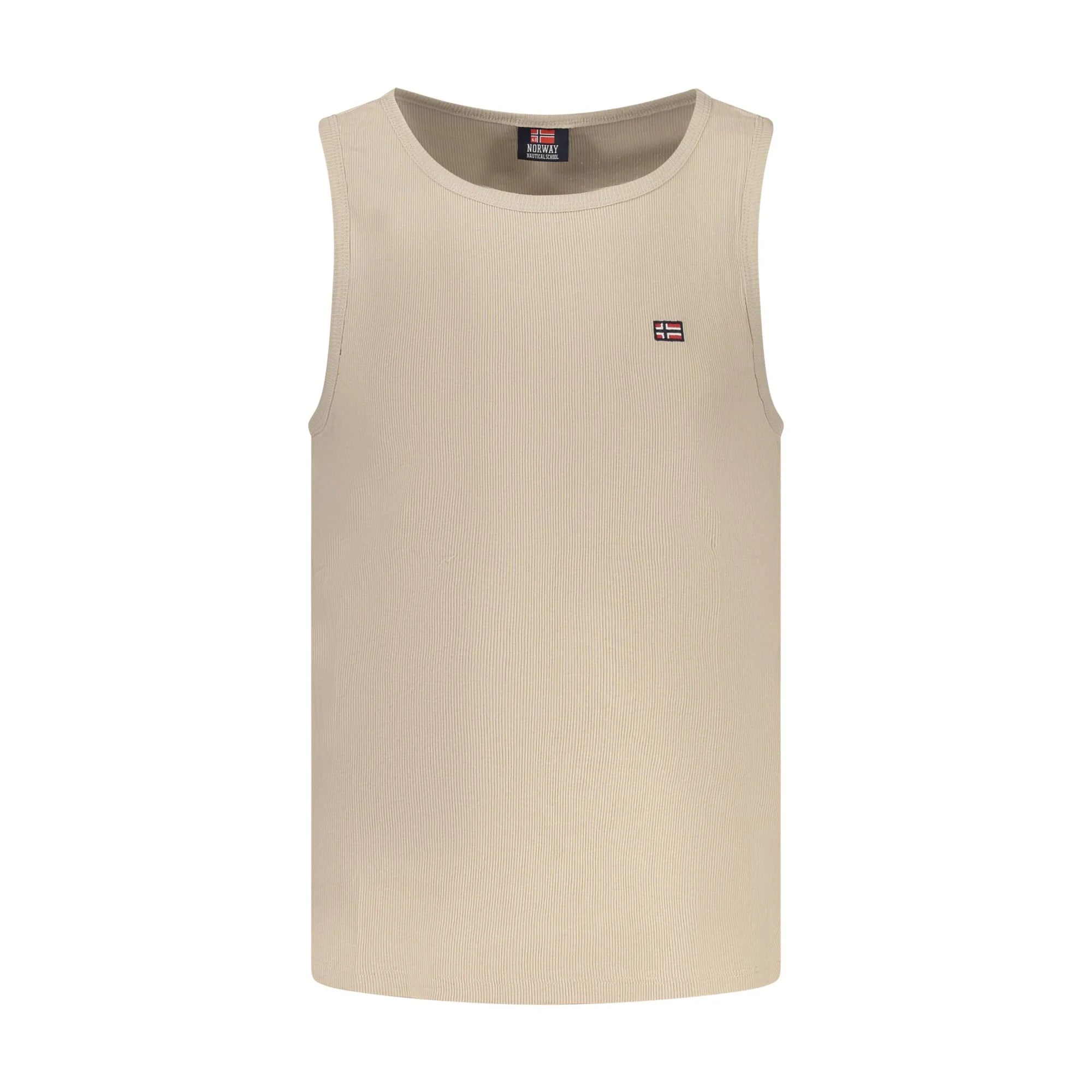 Norway 1963 Canotta Uomo Beige Ricamo Logo Camicie - foto prodotto