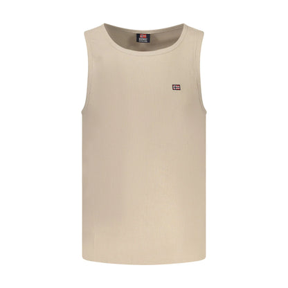 Norway 1963 Canotta Uomo Beige Ricamo Logo Camicie - foto prodotto