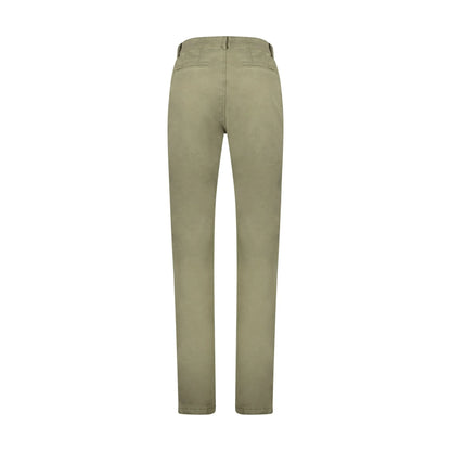 Napapijri Pantaloni Uomo Verde Ricamo - vista 2
