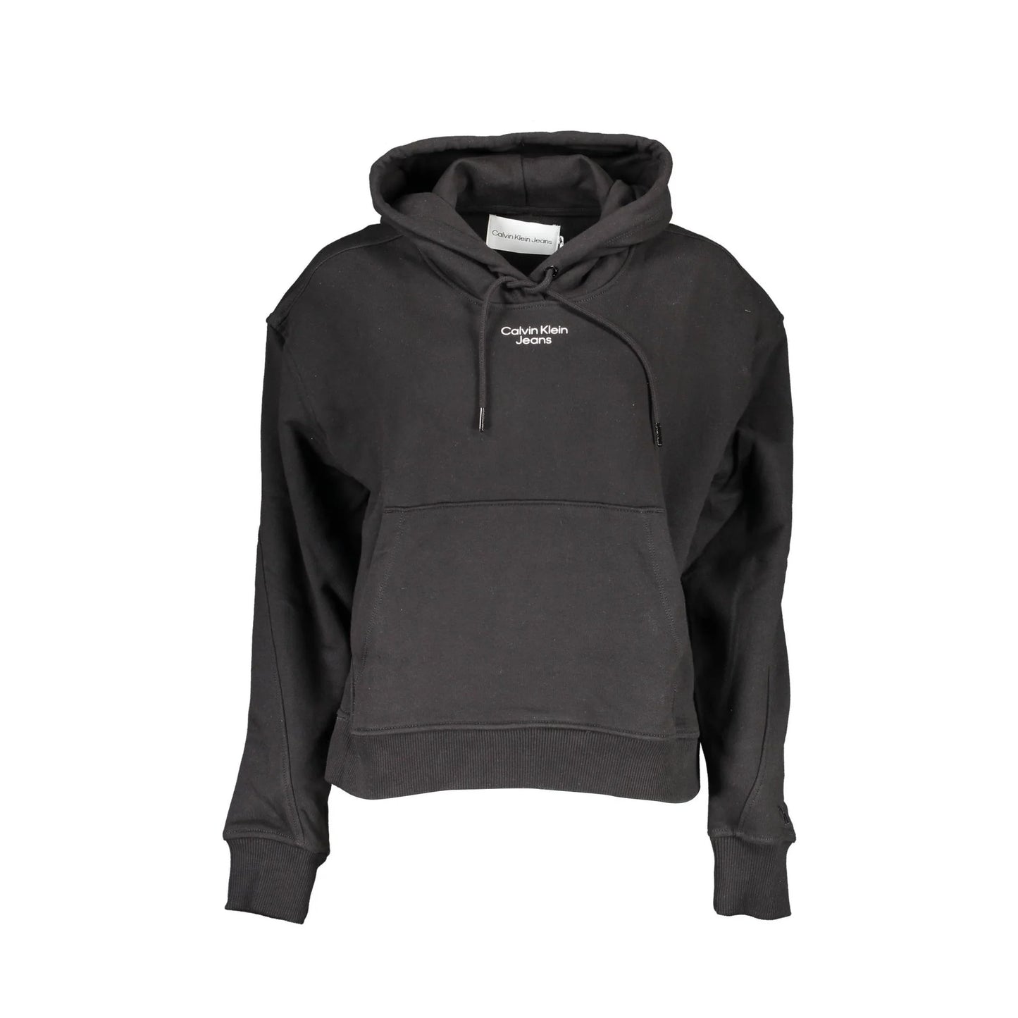 Calvin Klein Felpa Maniche Lunghe Donna Nera Stampa Felpe Nero - foto prodotto