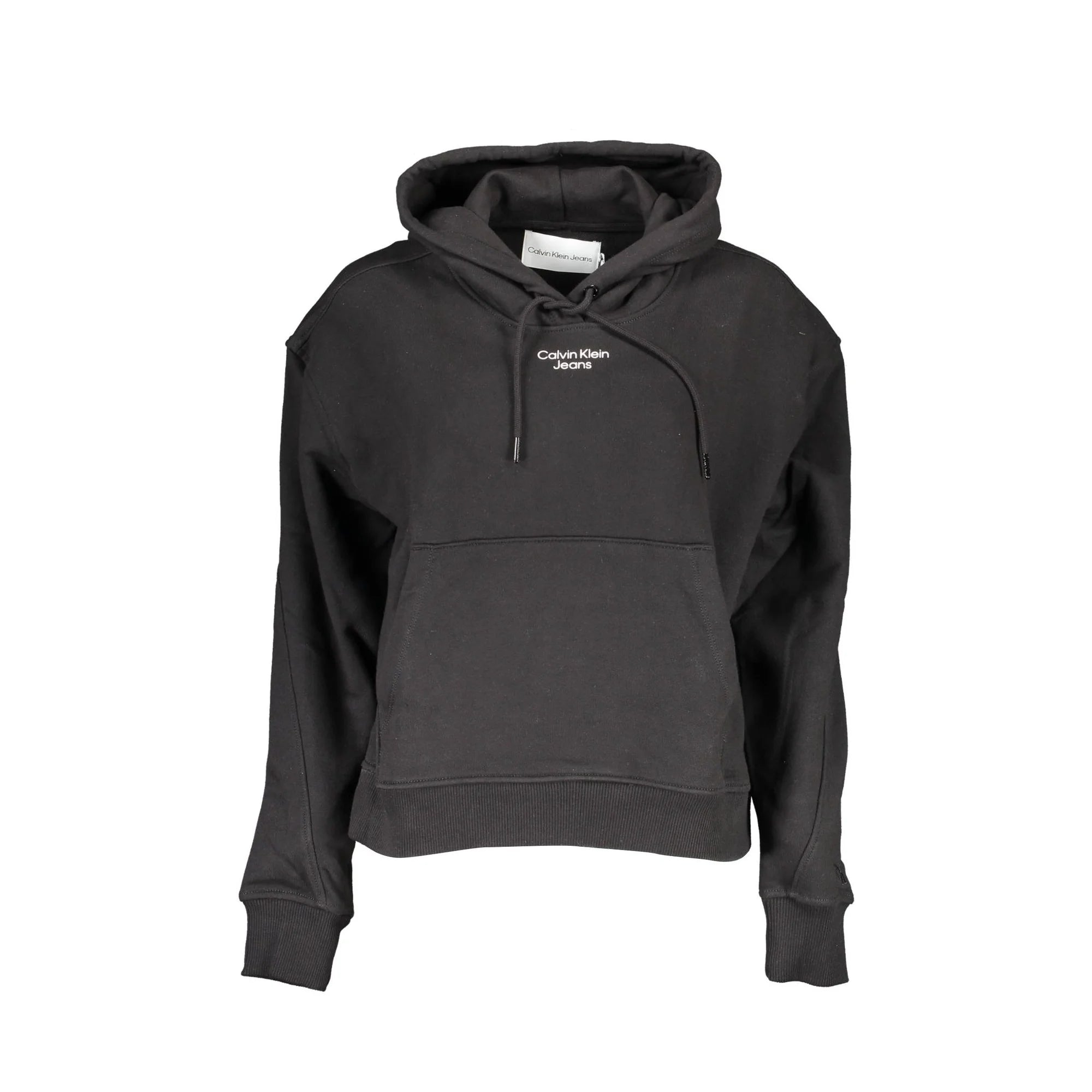 Calvin Klein Felpa Maniche Lunghe Donna Nera Stampa Felpe Nero - foto prodotto