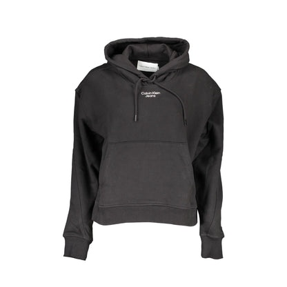Calvin Klein Felpa Maniche Lunghe Donna Nera Stampa Felpe Nero - foto prodotto