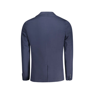 Guess Jeans Giubbotto Maniche Lunghe Uomo Blu Logo Giubbotti e Giacche - vista 2