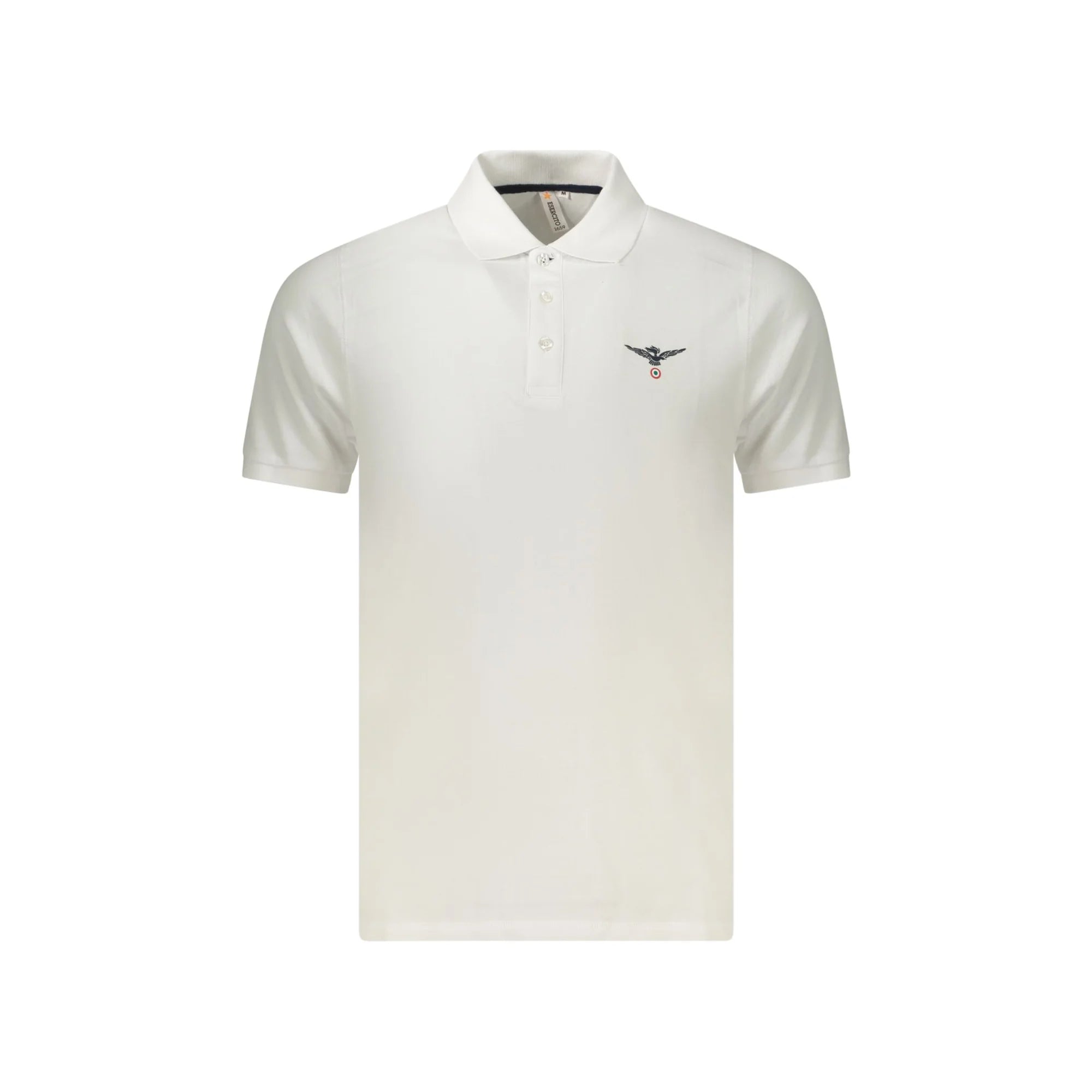 ACCADEMIA MILITARE POLO MANICHE CORTE UOMO BIANCO