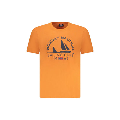 Norway 1963 T-Shirt Maniche Corte Uomo Arancione Stampa Logo - foto prodotto