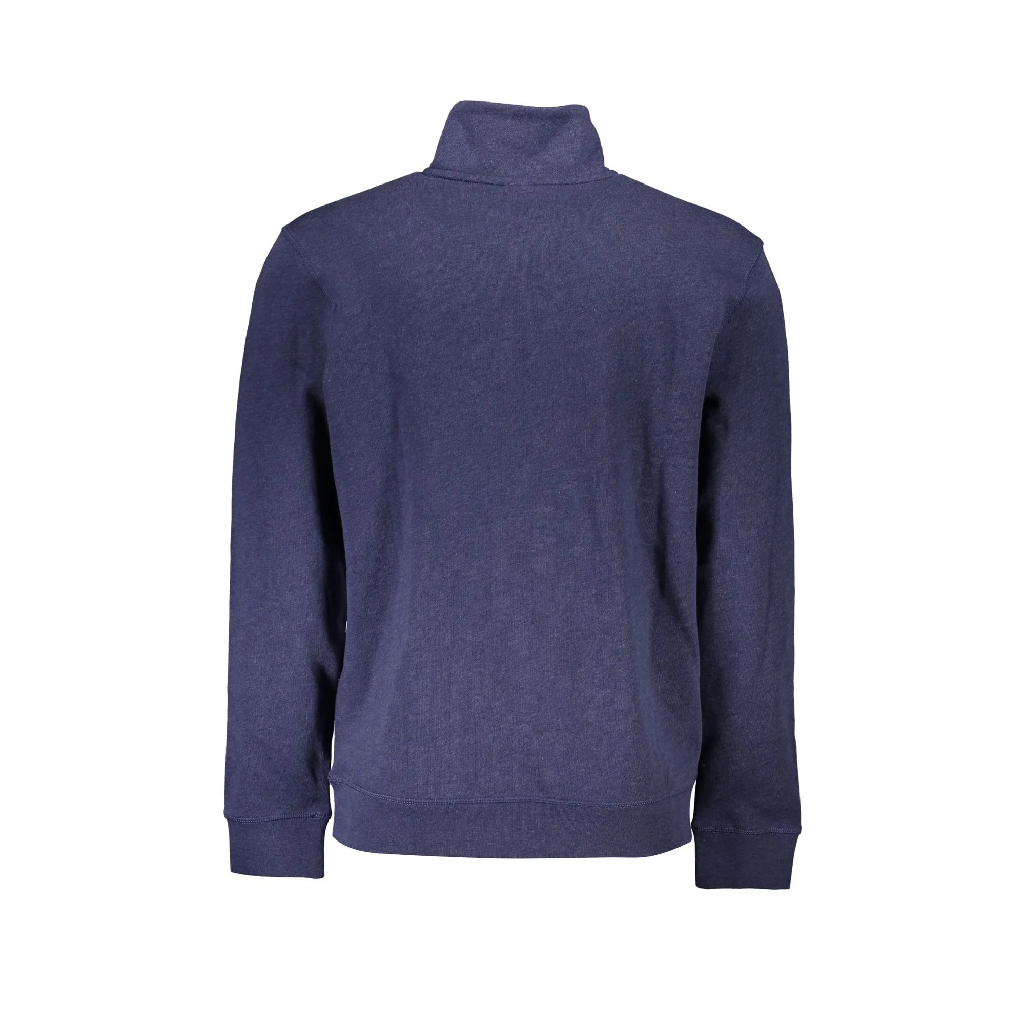Boss Felpa Maniche Lunghe Uomo Blu Mezzo Zip Logo Felpe - vista 2