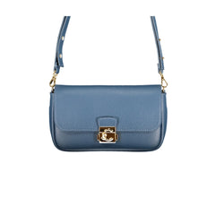 Coccinelle Borsa a Tracolla Pelle Donna Blu Chiusura a Scatto Logo