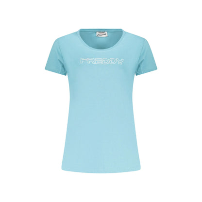 FREDDY T-SHIRT MANICHE CORTE DONNA AZZURRO
