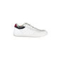 TOMMY HILFIGER Scarpe Sneakers Uomo Bianche in Pelle con Dettagli a Contrasto Bianco - foto prodotto