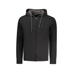 Coveri Moving Felpa Maniche Lunghe Uomo Nera Zip Ricamo