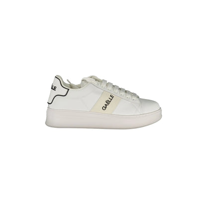GAELLE PARIS Scarpe Sneakers Uomo Bianche con Dettagli a Contrasto Bianco - foto prodotto