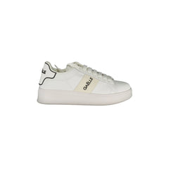 GAELLE PARIS Scarpe Sneakers Uomo Bianche con Dettagli a Contrasto