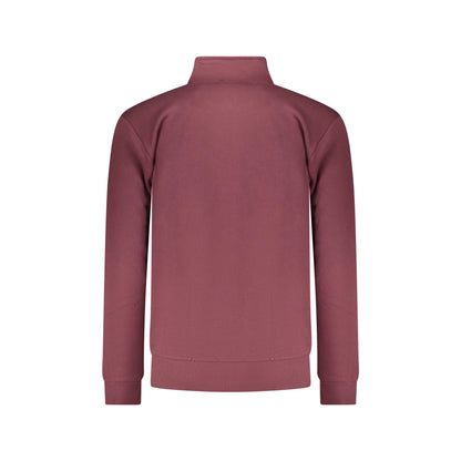 Coveri Moving Felpa Maniche Lunghe Uomo Rossa Zip Ricamo Felpe rosso - vista 2