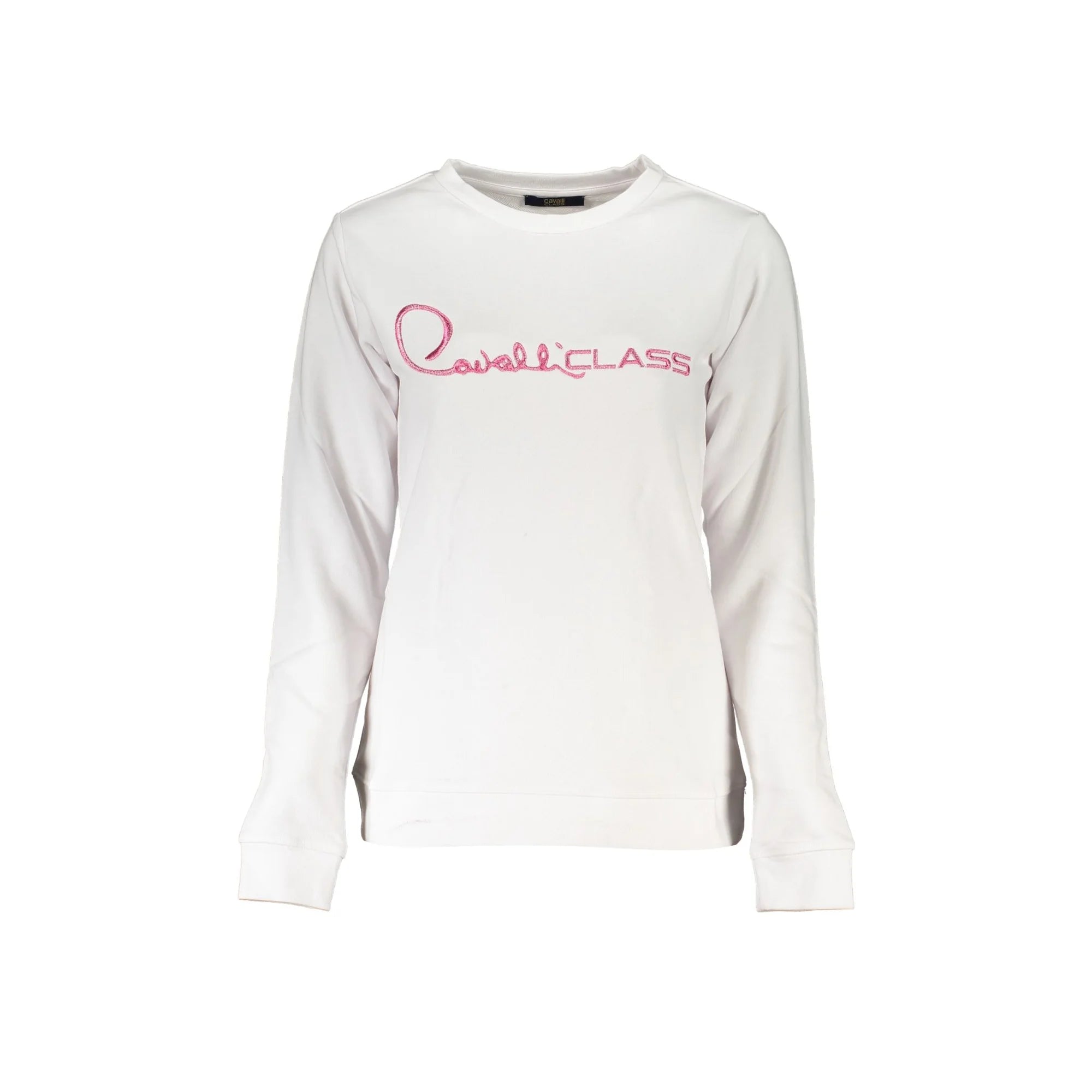 CAVALLI CLASS FELPA SENZA ZIP DONNA BIANCO