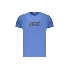 Rifle T-Shirt Maniche Corte Uomo Blu Stampa