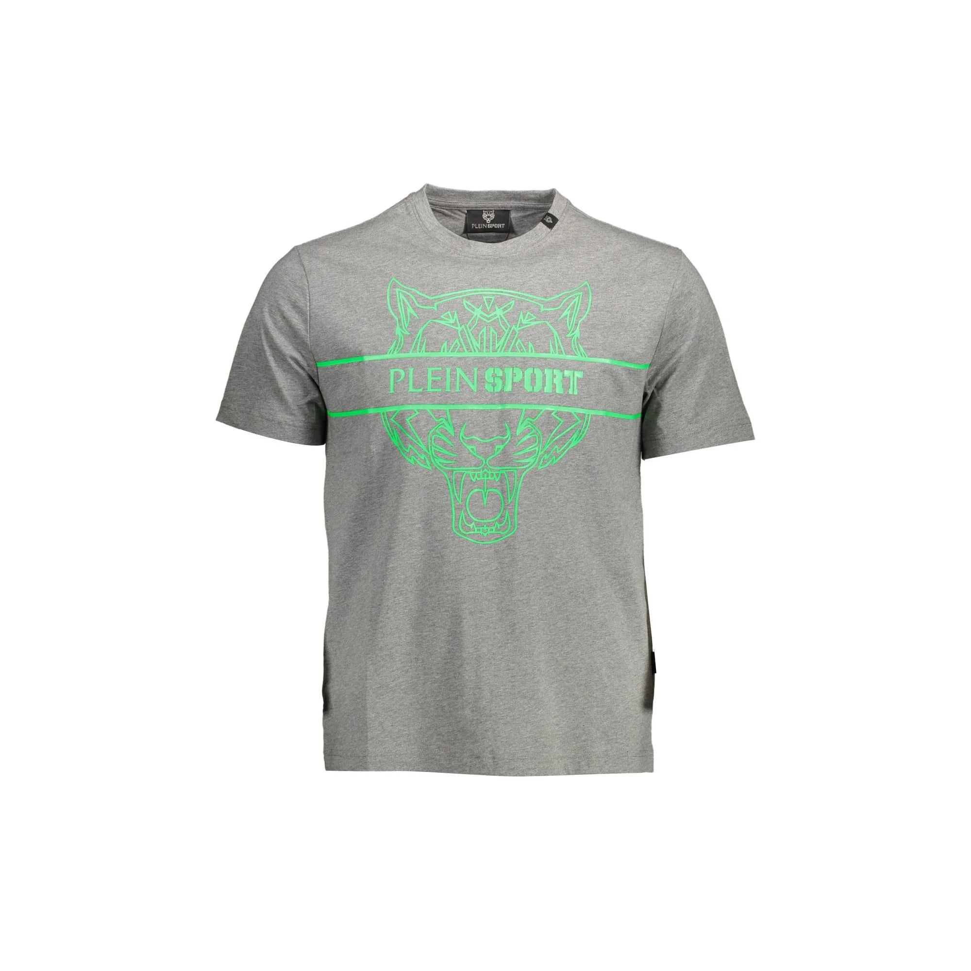 PLEIN SPORT T-SHIRT MANICHE CORTE UOMO GRIGIO