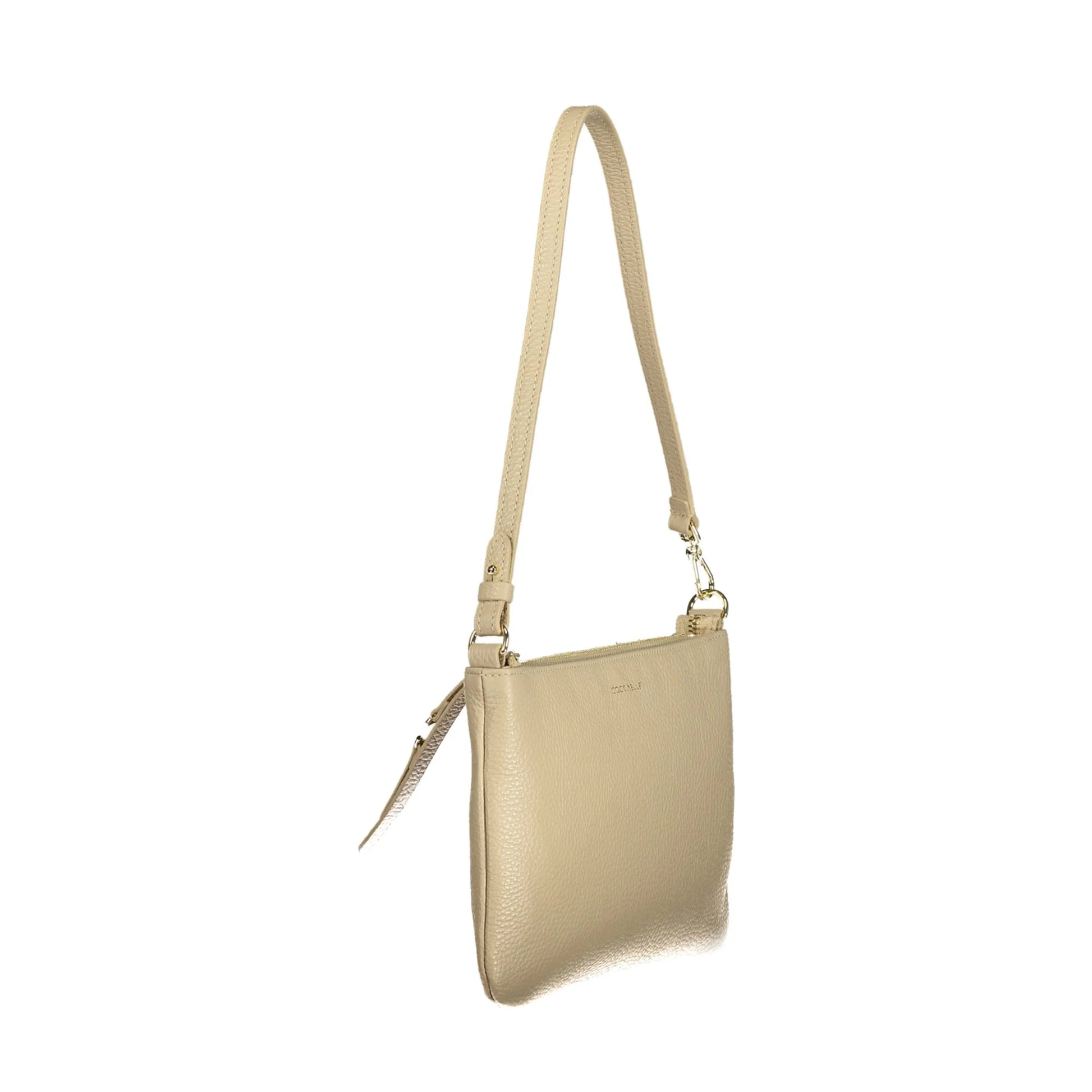 Coccinelle Borsa a Spalla Pelle Donna Beige Logo Borse - vista 4