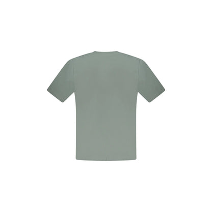 North Sails T-Shirt Maniche Corte Uomo Verde Stampa Logo - vista 2