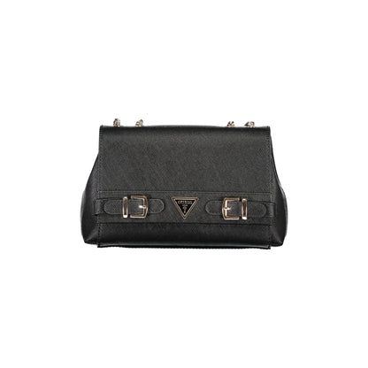 GUESS JEANS Borsa Donna LEVANTE Nera con Tracolla in Catena Borse Nero - foto prodotto