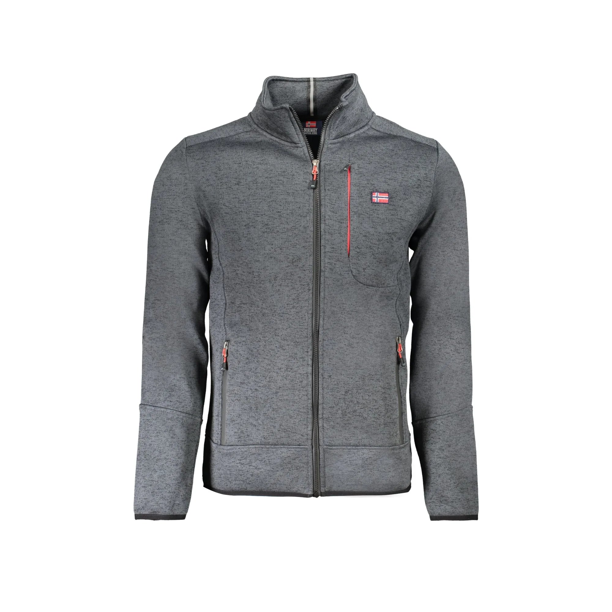 NORWAY 1963 FELPA CON ZIP UOMO GRIGIO