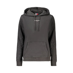 Tommy Hilfiger Felpa Maniche Lunghe Donna Nera Ricamo Logo