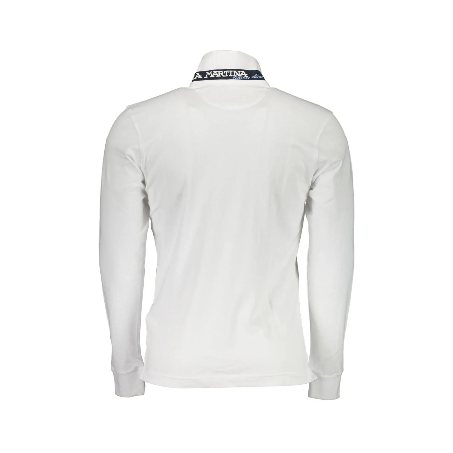 La Martina Polo Maniche Lunghe Uomo Bianca Ricamo bianco - vista 2
