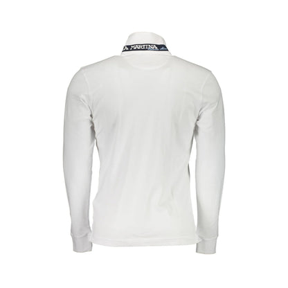 La Martina Polo Maniche Lunghe Uomo Bianca Ricamo bianco - vista 2