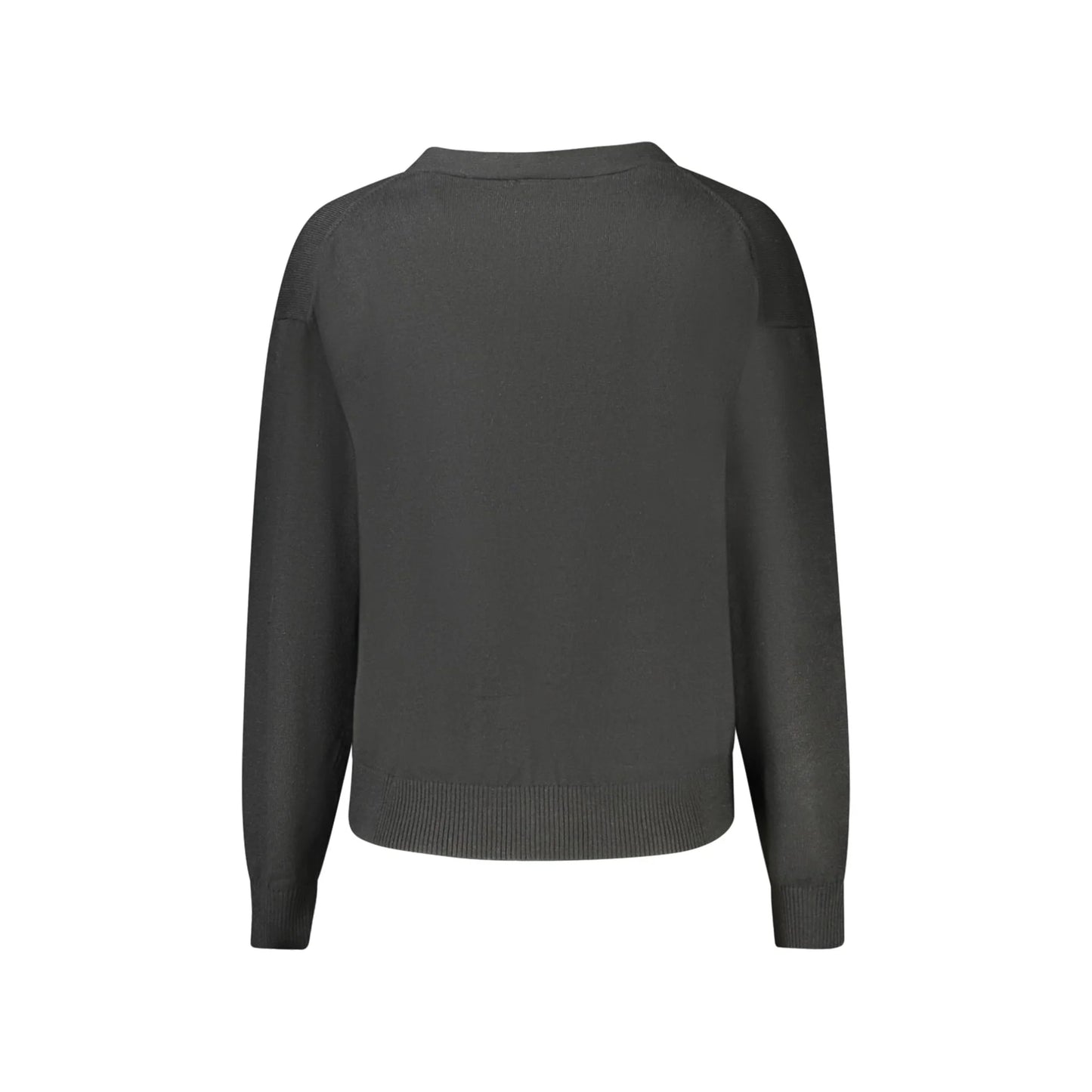 Guess Jeans Maglia Cardigan Donna Nero Logo Maglie - vista 2