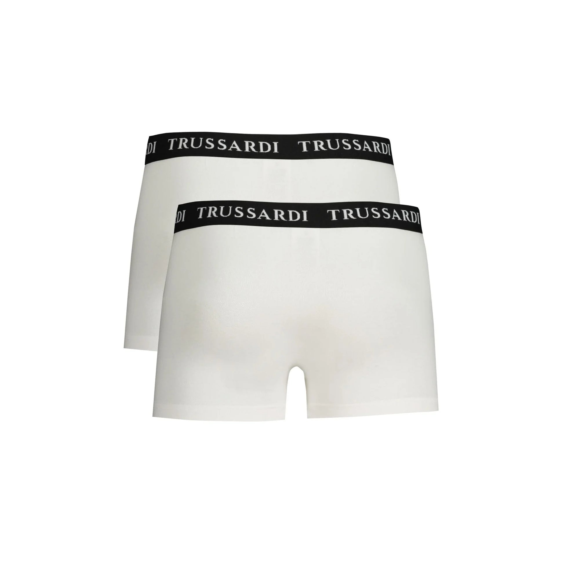 Trussardi Boxer Uomo Bianco Stampa Logo Intimo - vista 2