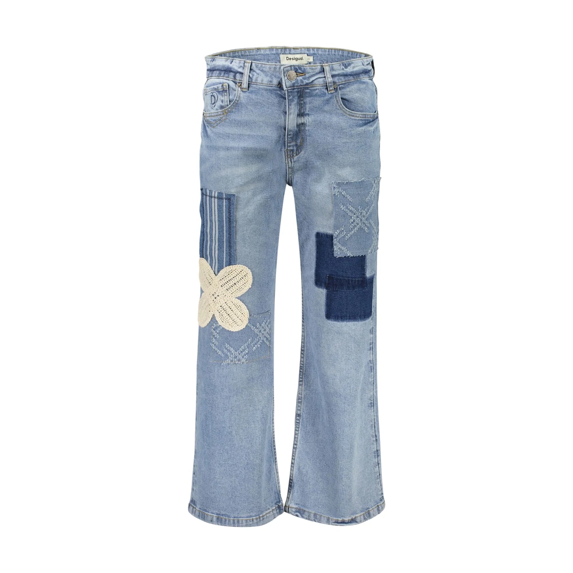 DESIGUAL JEANS DENIM DONNA AZZURRO