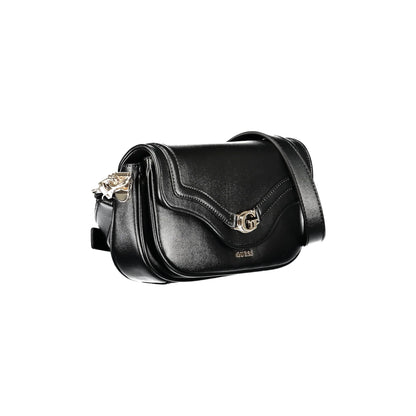Guess Jeans Borsa a Tracolla Donna Nera Logo Borse nero - vista 3