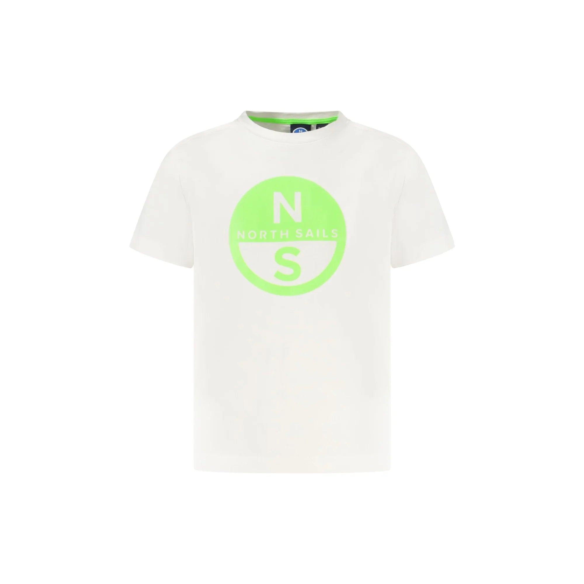 North Sails T-Shirt Maniche Corte Bambino Bianca Stampa Bianco - foto prodotto