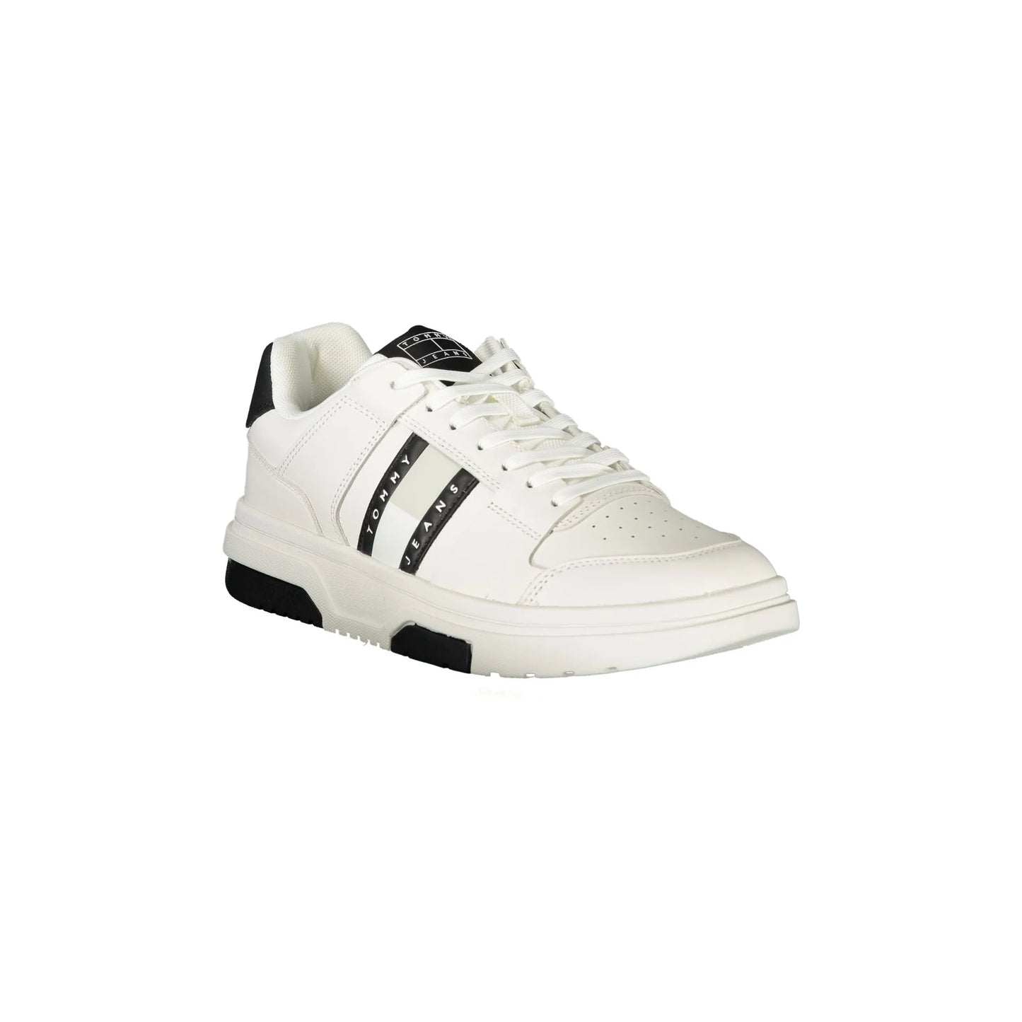 TOMMY HILFIGER Calzatura Sportiva Uomo Bianca con Dettagli Neri Sneakers nero - vista 2