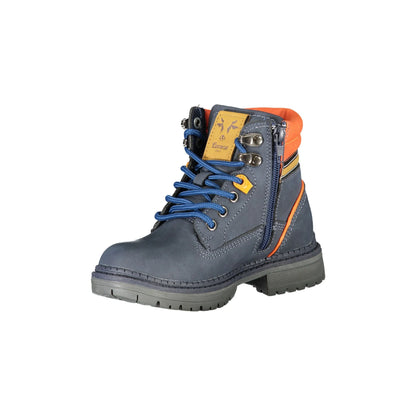 CARRERA Stivaletti Uomo Blu con Lacci, Zip Laterale e Dettagli a Contrasto - vista 3