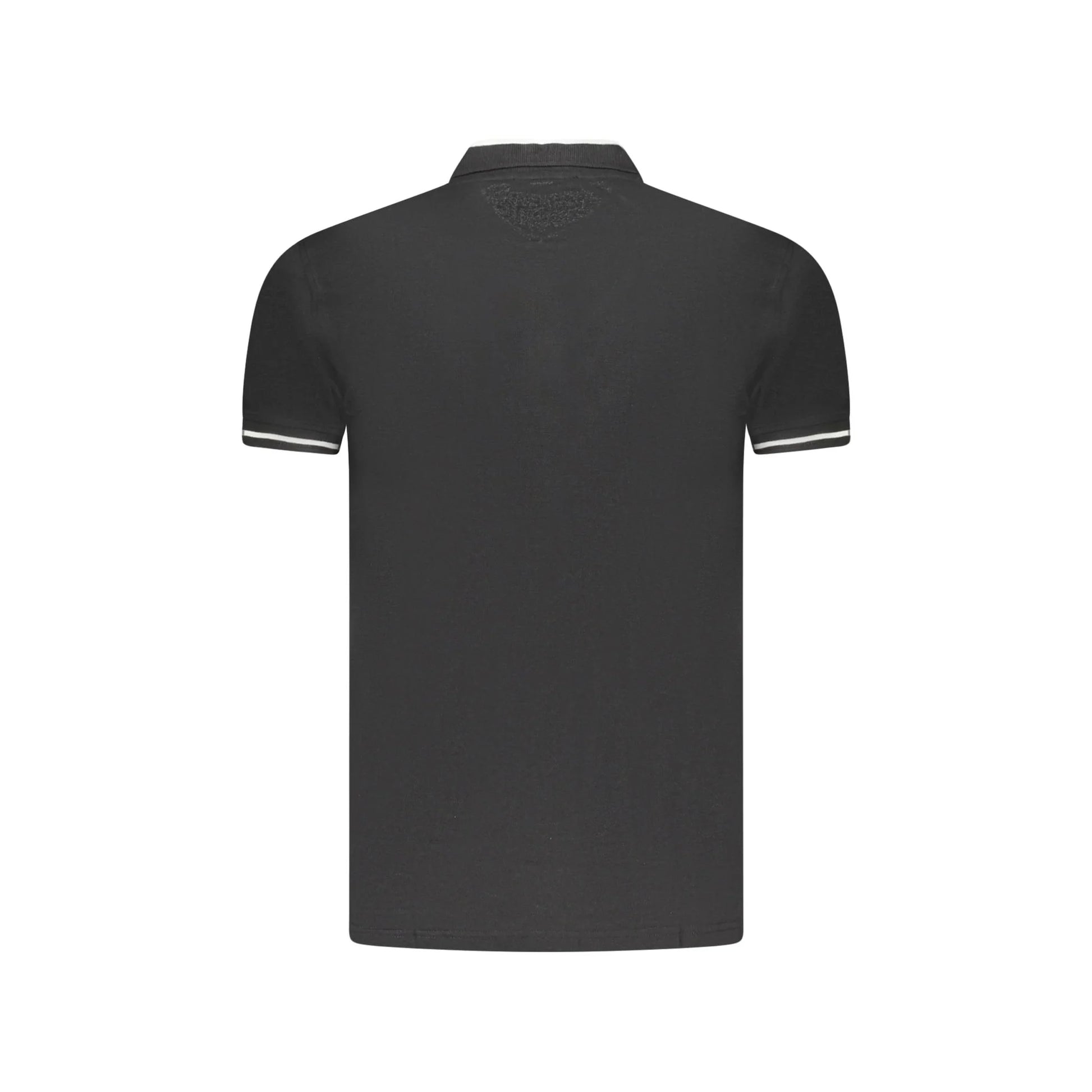 Cavalli Class Polo Uomo Nera Maniche Corte Contrasto Ricamo Logo nero - vista 2