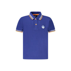 North Sails Polo Maniche Corte Bambino Blu Logo
