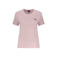 Norway 1963 T-Shirt Short Sleeves Woman Pink Embroidery