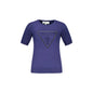 Guess Jeans Maglia Donna Blu Dettagli a Contrasto Maglie - foto prodotto