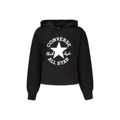 Converse Mikina s dlouhým rukávem Unisex Černá S potiskem loga