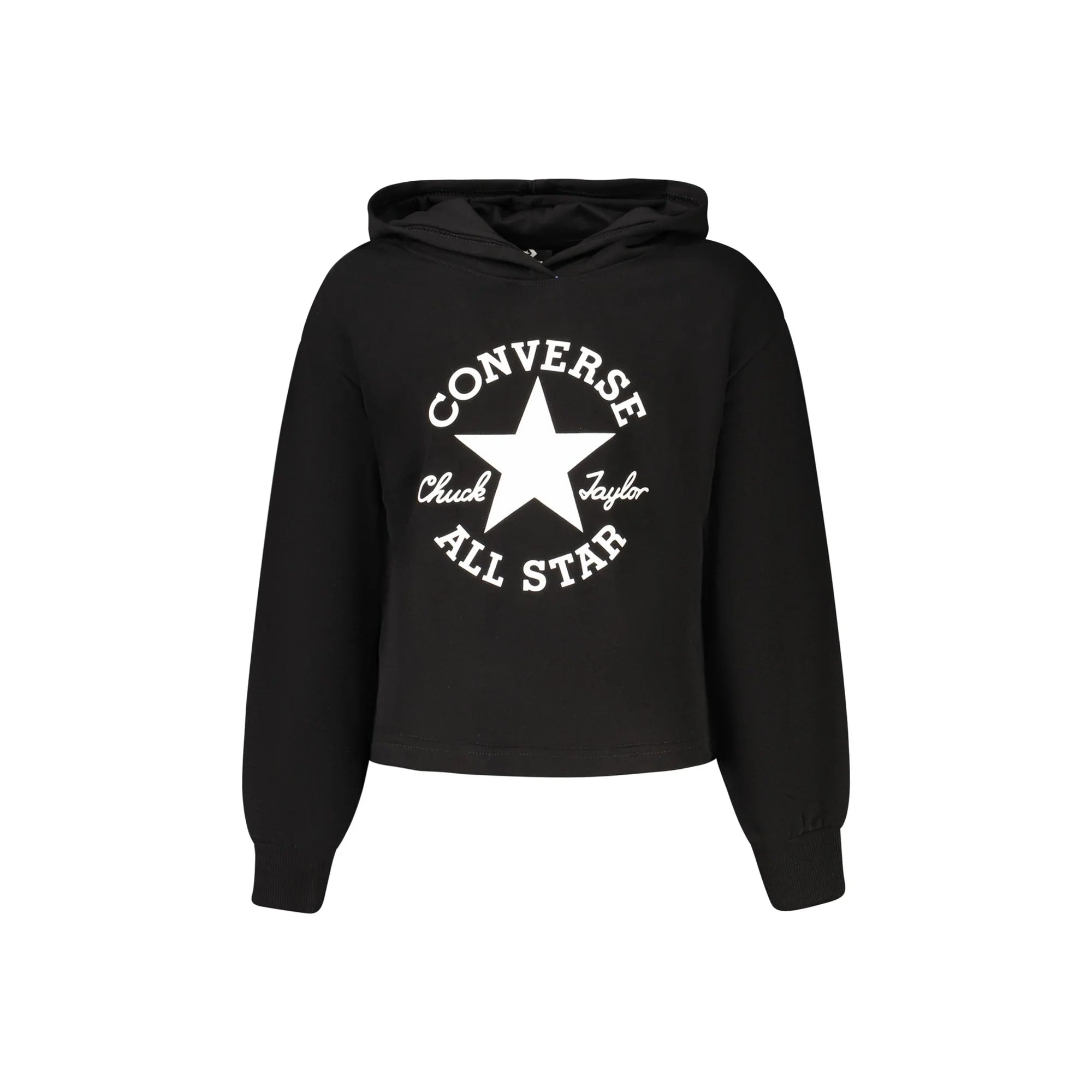 CONVERSE FELPA SENZA ZIP BAMBINA NERO