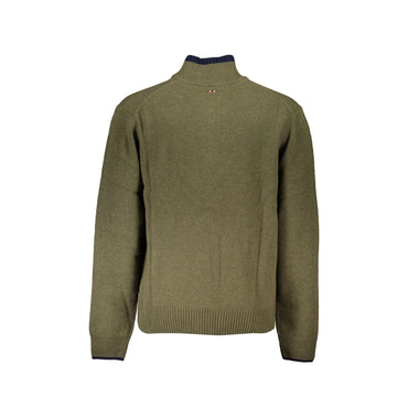 Napapijri Maglione Uomo Verde Ricamo Maglie - vista 2