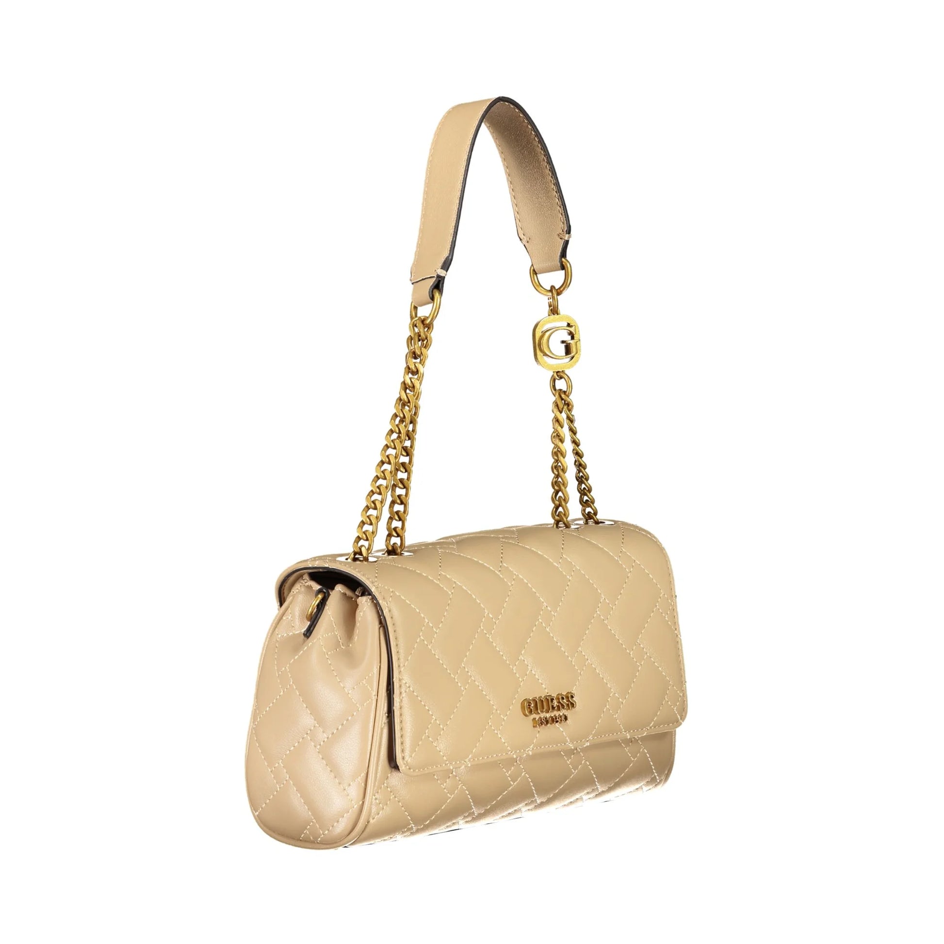 Guess Jeans Borsa Donna a Spalla Beige Gracelynn con Manico in Catena Borse - vista 2