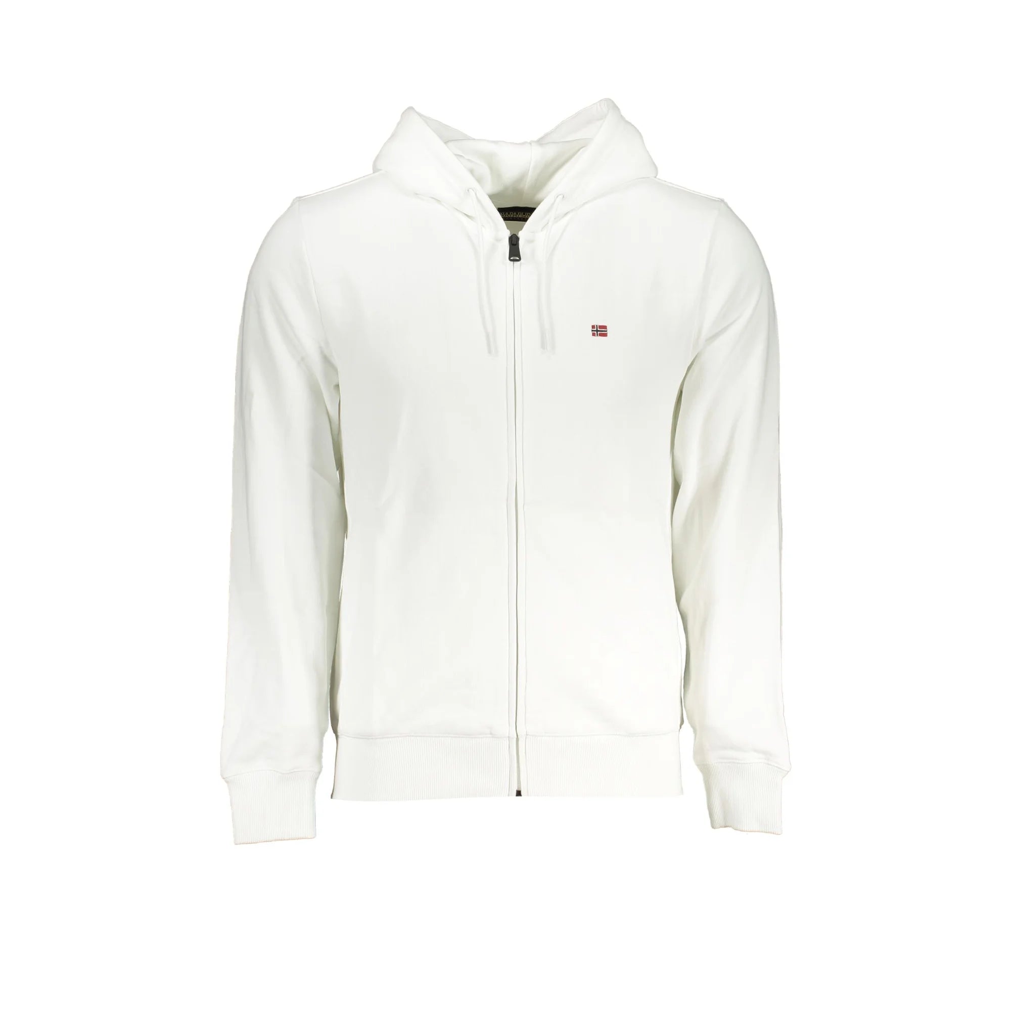 NAPAPIJRI FELPA CON ZIP UOMO BIANCO