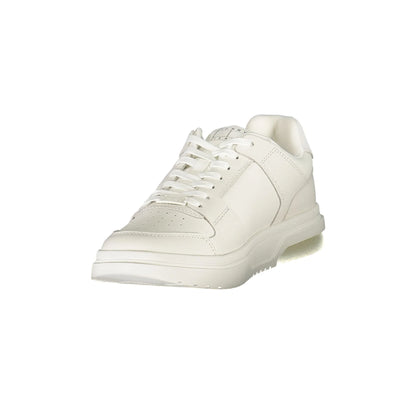 TOMMY HILFIGER Scarpe Sneakers Uomo Bianche con Dettagli a Contrasto bianco - vista 3