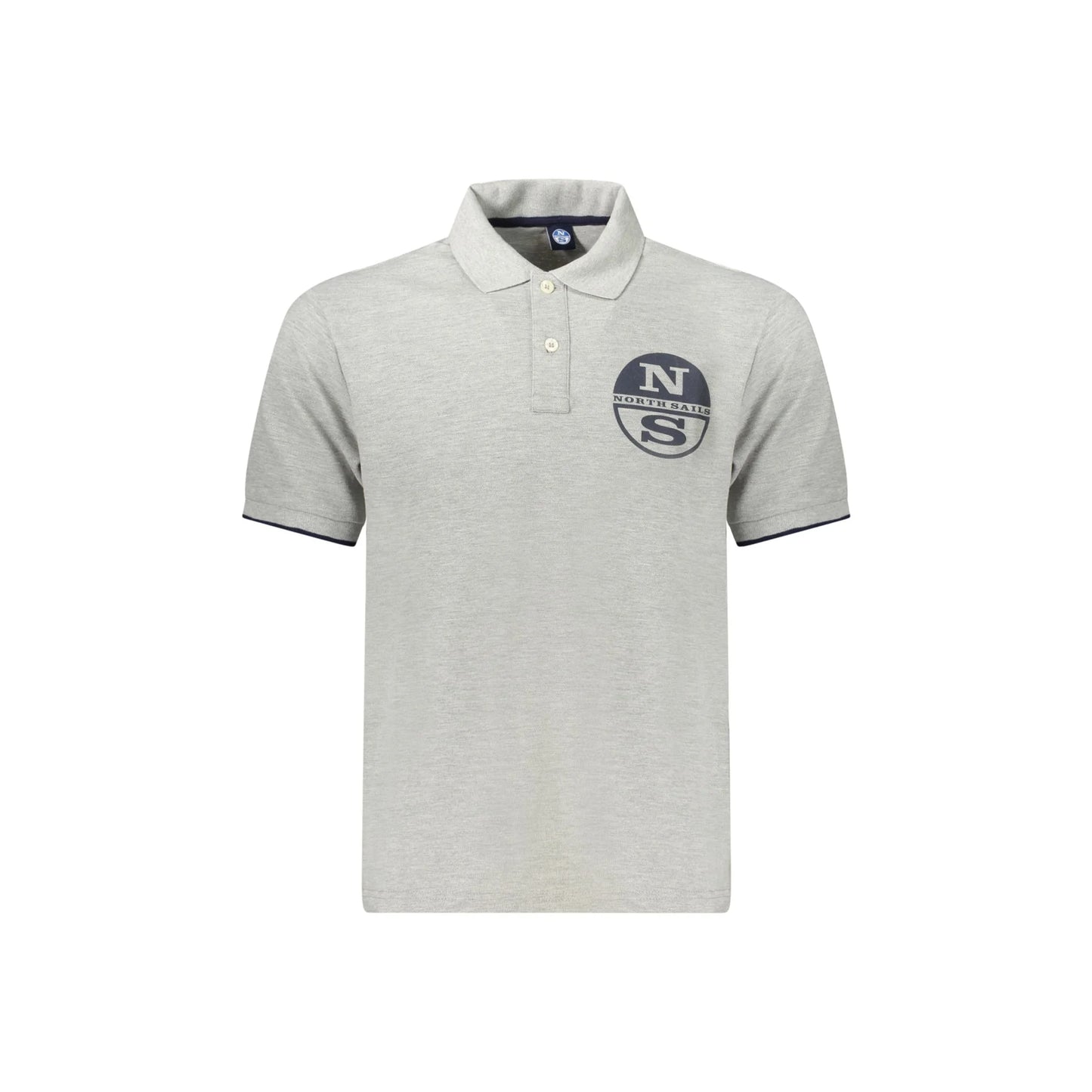 North Sails Polo Maniche Corte Uomo Grigia Stampa Logo Grigio - foto prodotto