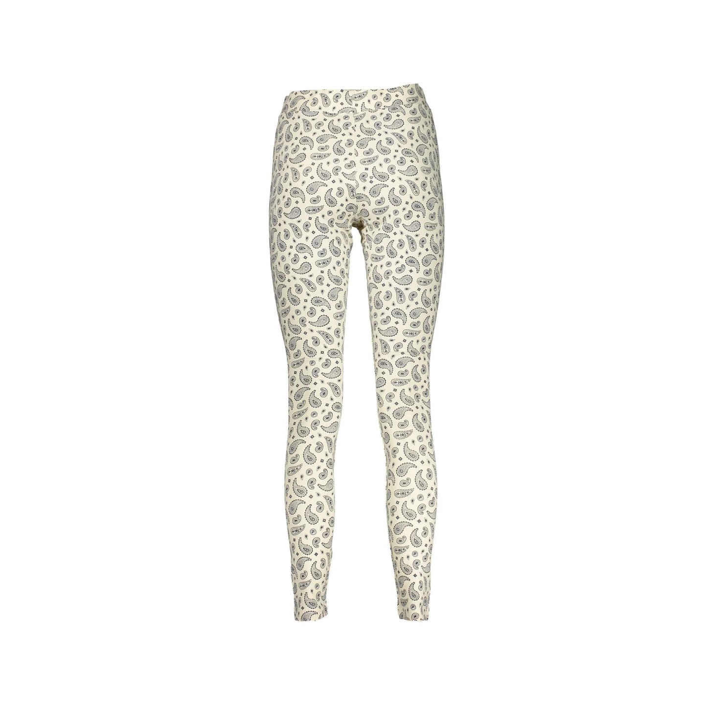 Fila Pantaloni Leggins Donna Bianco Ricamo - vista 2
