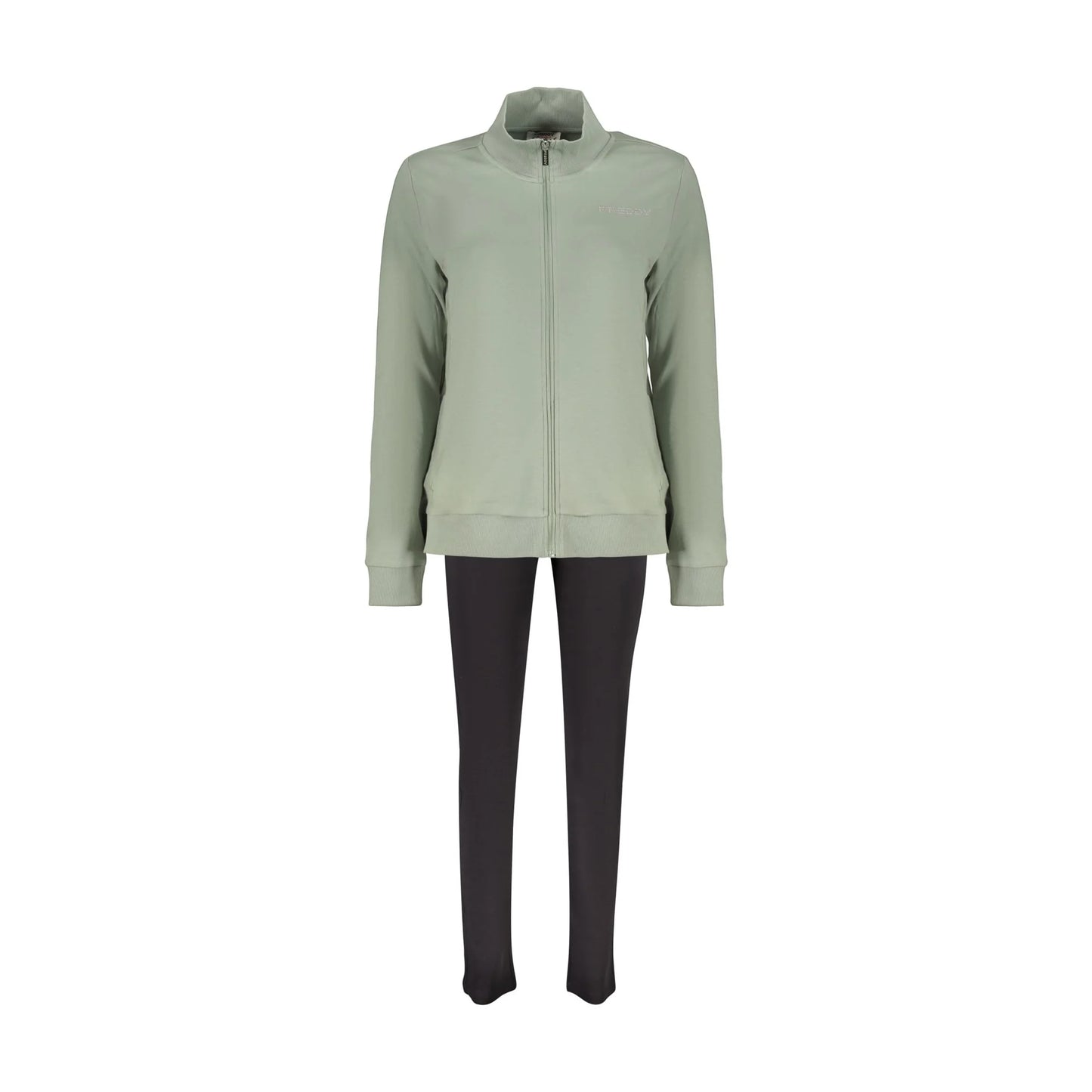 FREDDY FELPA CON ZIP DONNA VERDE